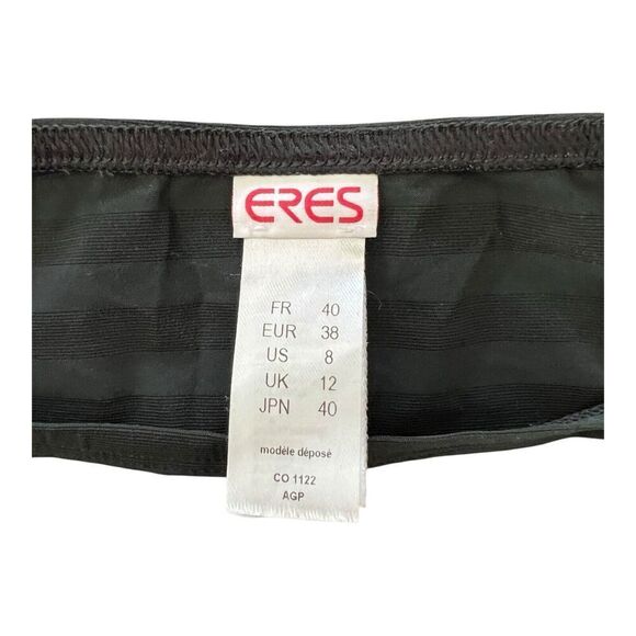 Eres Backgammon Diamond striped bandeau bikini top Size 8 - Picture 2 of 5